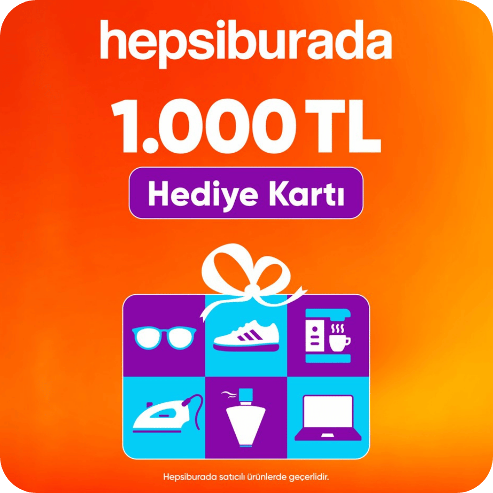 Hepsiburada 1.000 TL Hediye Kartı