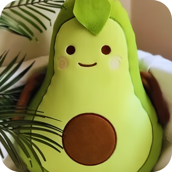 Sevimli Avokado Peluş Yastık