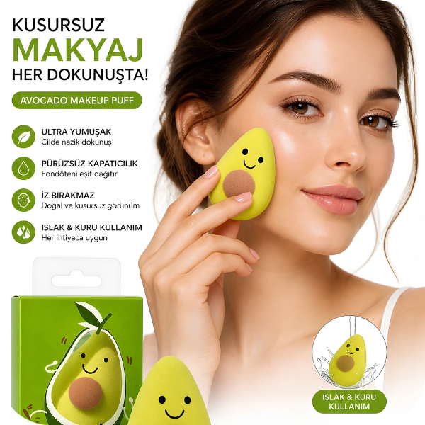 Avokado Makeup Puff Makyaj Süngeri